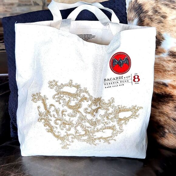 Rare Bacardi Reserva Rum Promotional Reusable Canvas Tote - Picture 6 of 12